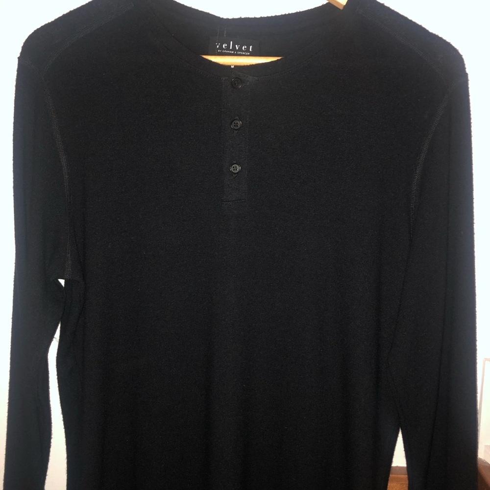 velvet by Graham and Spender , black long sleeve